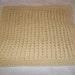Handknit knitted spa cloth washcloth dish baby wipe textured yellow wheat lemongrass