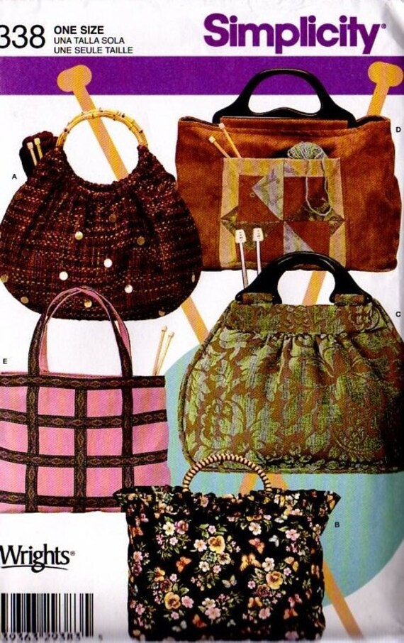 Simplicity 4338 Handbag Purse Knitting Bag Pattern