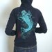 SALE Japanese Koi womens Zip Up Hoodie only S