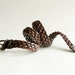 Womens Brown Woven Leather Belt, Size Medium