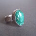 Ready to SHIP - Beautiful Blue/Green Nevada Variscite - One of a kind Sterling and Fine Silver Ring
