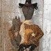 Primitive Rag Stuffed Witch Doll with Cat Pattern-SPPO Matilda and Spook