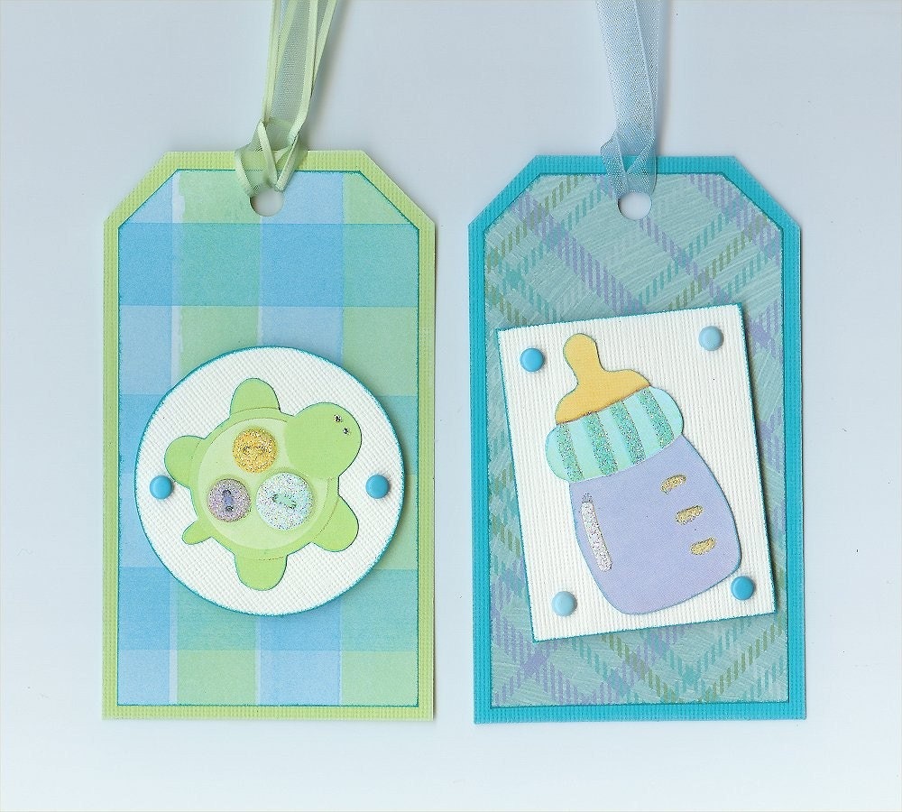 Handmade Baby Gift Tags Set of 4