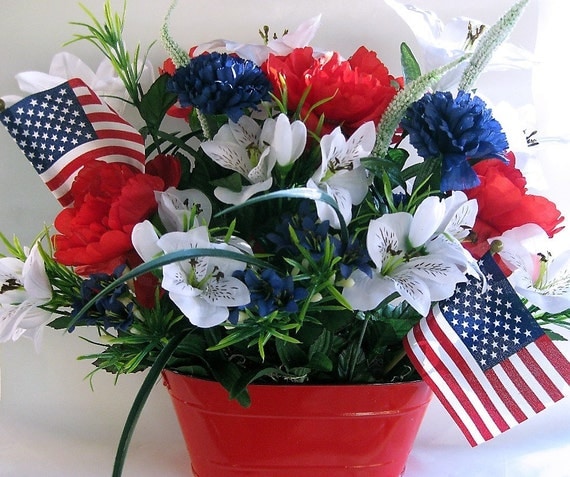 Patriotic Floral Arrangement