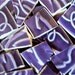 Mosaic Tiles Purple Embossed Ivy Leaves Plate Tesserae ESST