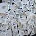 Mosaic Tiles Backstamp Words Maker Marks Broken Plate