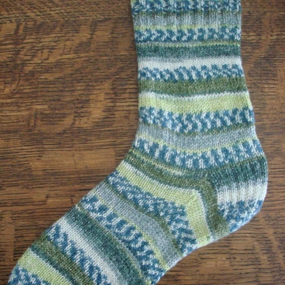 Knit Pattern Socks on Circular Needles