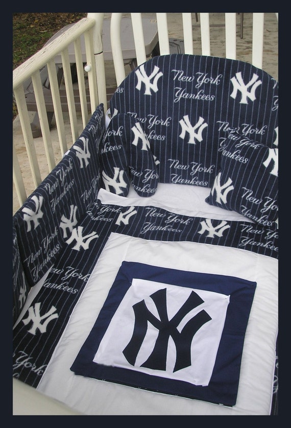 upscale new york yankees baby crib bedding set custom made to