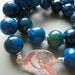 Azrya - azurite chrysocolla and Shiana Hill Tribe fine silver necklace