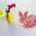 pink rabbit patch
