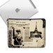 CLEARANCE iPad 3 Cover iPad Air Case Ipad Bag iPad Cover iPad Sleeve Ipad 2 Ipad 1 zippered padded April in Paris Eiffel Tower (RTS)