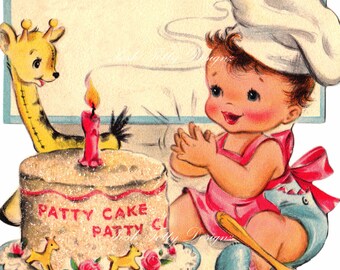 Baby's Birthday Vintage Digital Download Printable Images (167)