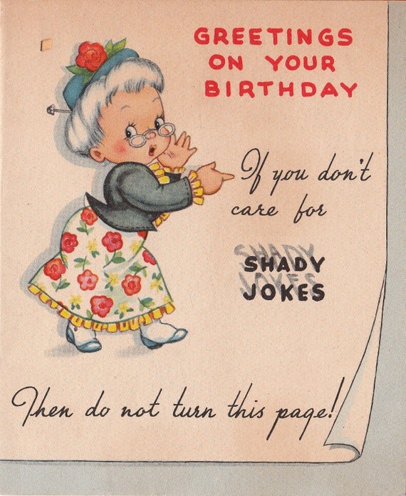 Vintage 1945 Greetings On Your Birthday DOLLAR Card B40