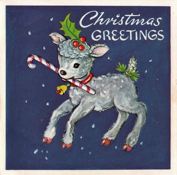 Vintage 1960s Christmas Greetings Card B3