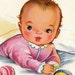 Vintage 1950s For The New Arrival Baby Greetings Card (B9a)