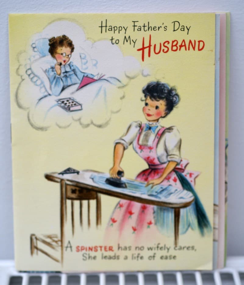 Vintage Happy Father's Day to My Husband 1940s Greetings