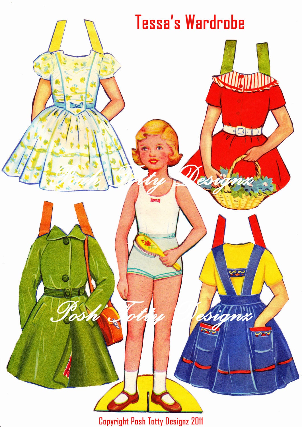 1950s paper dolls