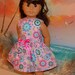 American Girl Doll Dress Pink Mod Circles Sale