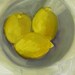 Lemons in a Bowl, original oil painting