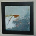 abstract art small original oil painting on wood