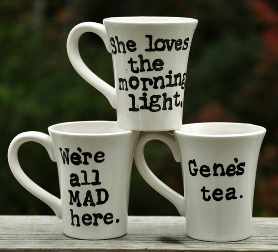 Custom pottery ceramic mug with your Words or quotes pick your