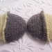 Yellow gray button, cashmere button, 1.5 inch button, colorblock button, bicolor button, price per button