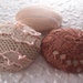 3 pink buttons, lace buttons, fabric buttons, covered buttons, textured buttons, 1.5 inch button, size 60 buttons