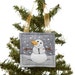 Christmas Ornament Set, Hand Embroidered Snowmen, Cute Snowman, Christmas Tree Ornament, Holiday Decoration, Felt Ornament, Felt Snowman