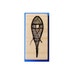 SNOWSHOE Mounted winter rubber stamp No.13