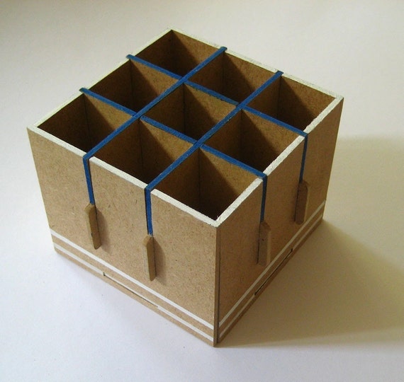 square mdf pencil holder