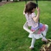 Child's Triple Ruffle Swirly Skirt Pink Purple White