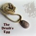 The Celtic Druid's Egg Clay Pendant