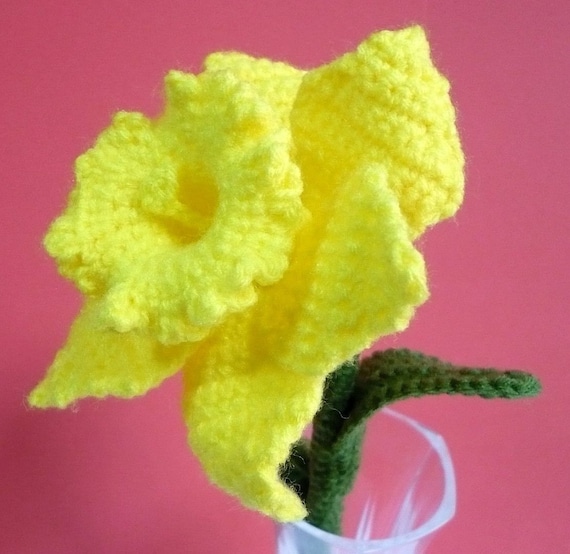 Flower Crochet Pattern Daffodil Crochet Pattern PDF Instant Download Daffodil Flower