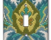 Items similar to French Damask 1970&rsquo;s Vintage Wallpaper Switch Plate on