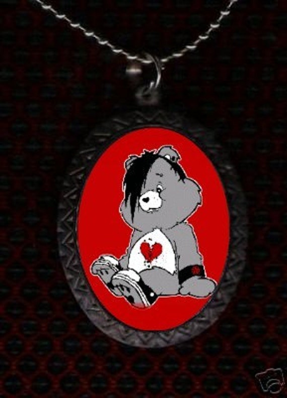 EMO Care Bear Gothic death Sadness Bear DIY by sweetheartsinner