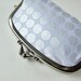 Coin purse / wallet - platinum dots