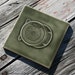 Fly Reel - Fly Fishing Sport - handmade ceramic tile glazed in Walden Green glossy crackle