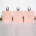 Trio of Victorian Hearts in Pink - small handmade tile ornaments of gift tags - sweetheart gift