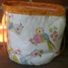 Fabric Yarn Bowl Pretty Birds