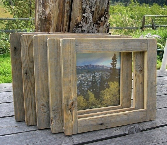 Barnwood FRAME 8x10 handmade from reclaimed weathered wood