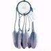 Dark Grey Dream Catcher, Goose Shoulder Feathers