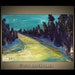 Holiday SALE 20% Off -Abstract Art ORIGINAL Landscape Painting Turquoise Sky Colorful Trees ROAD Palette Knife Fine Art 30x20 by BenWill