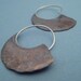 small copper blade earrings