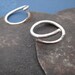 SALE 10g giant blade hoop earrings w/ RUST finish