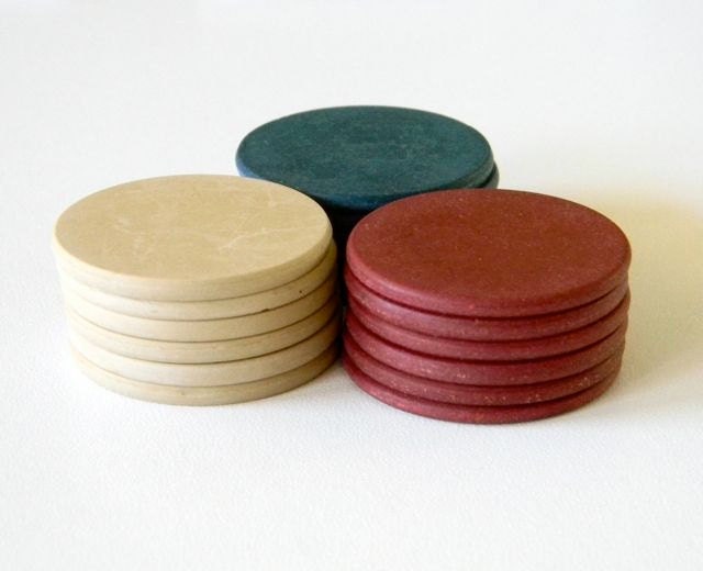 Retro poker chips