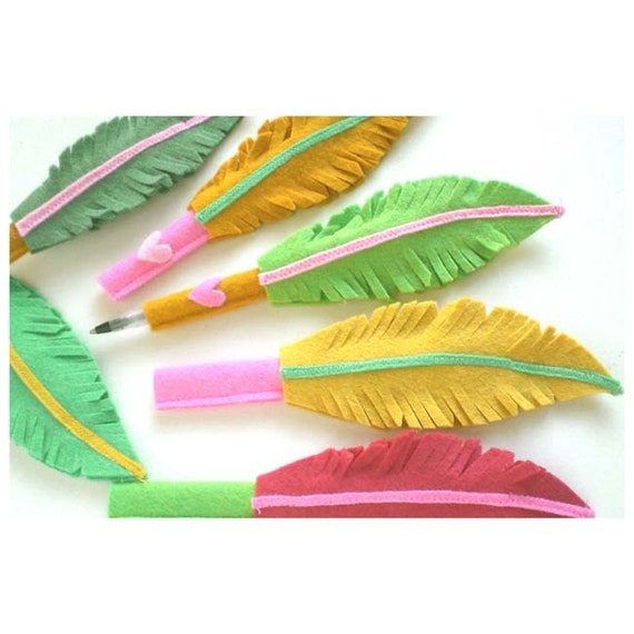 fancy feather pen plume