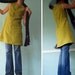 KNEE LENGTH LINEN DRESS in mustard