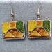 Turkey Peas Spoon Bread Retro TV Dinner Kitsch Dangle Polymer Clay Junk Food Earrings Hypo Allergenic Nickle-Free