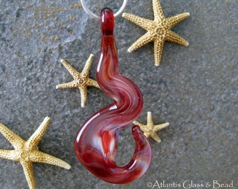AGB boro glass lampwork pendant, If It Ain't Me...