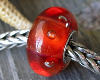 AGB boro glass lampwork beads, Pomegranate Cherry...